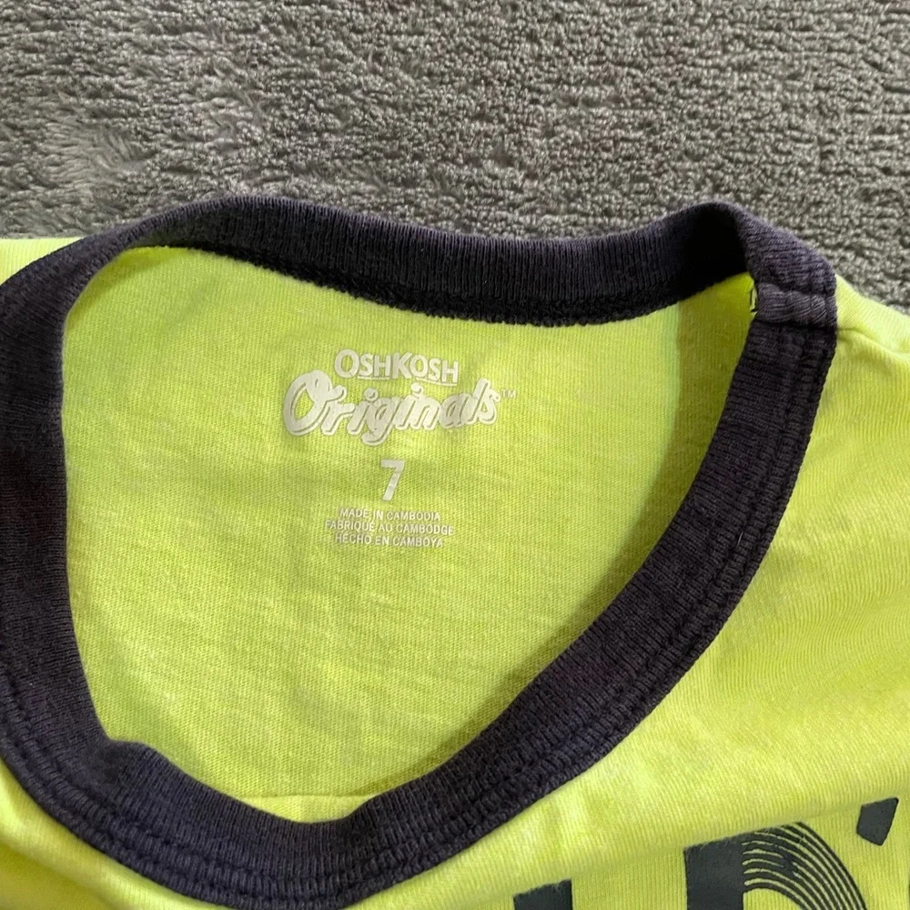 OshKosh Boys Neon Tee Shirt Top